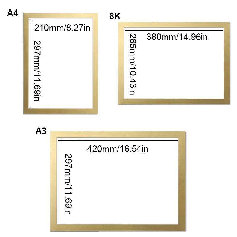 8K A4 A3 Poster Cover Magnetic Picture Frame Magnetic Photo Frame Pictures Photo Certificates