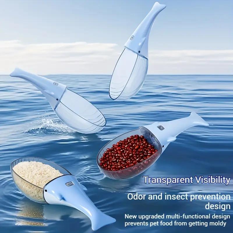 1 STÜCK Multifunktionale Kleiner Wal Reis Schaufel Desodorierend Insektensicher Getreide Messlöffel Küche Haushalt Reis Schaufel Haustier Löffel