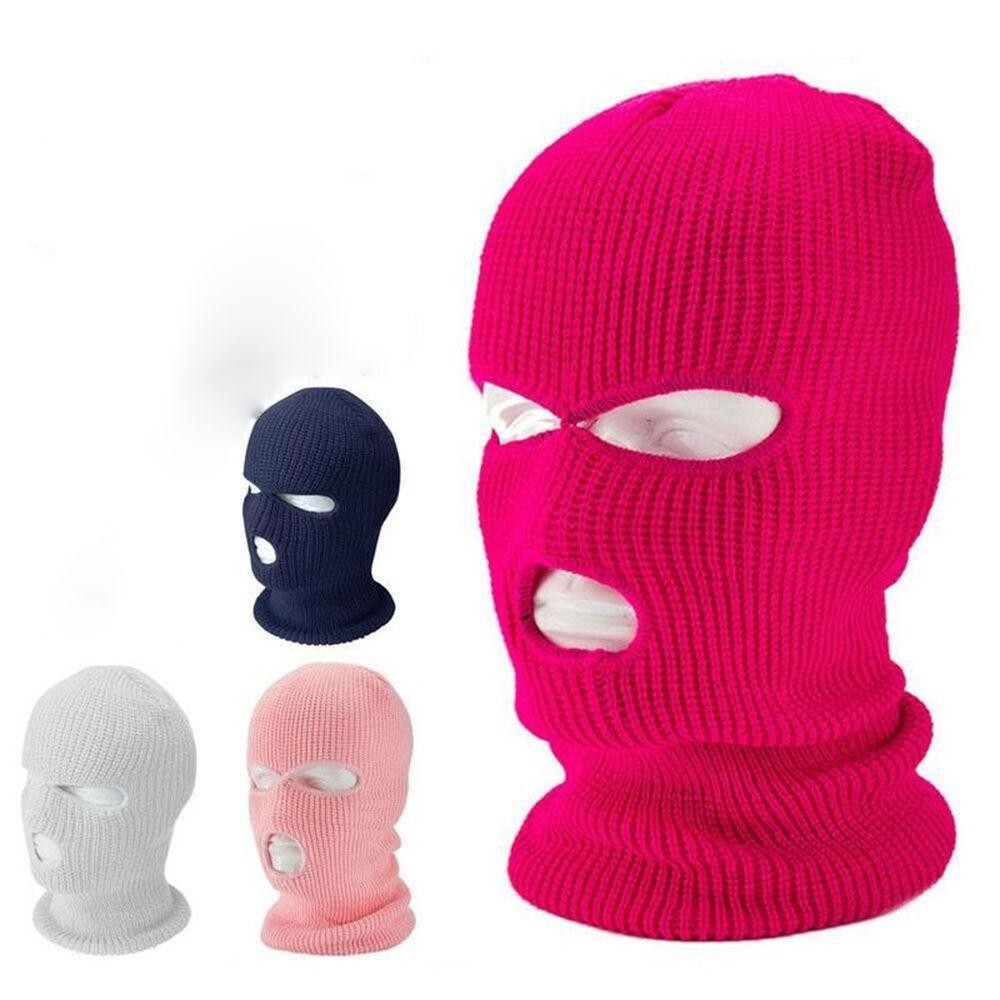 Bonnet Hat Balaclava Scarf Collar Hat Full Face Cover Knitted Hats Women Winter Cap Beanies Hat
