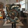 1PC Ships and Lighthouses  Print FlAannel Blanket, High Quality Comfortable for All Seasons, Home Decor, Warmth and Comfort