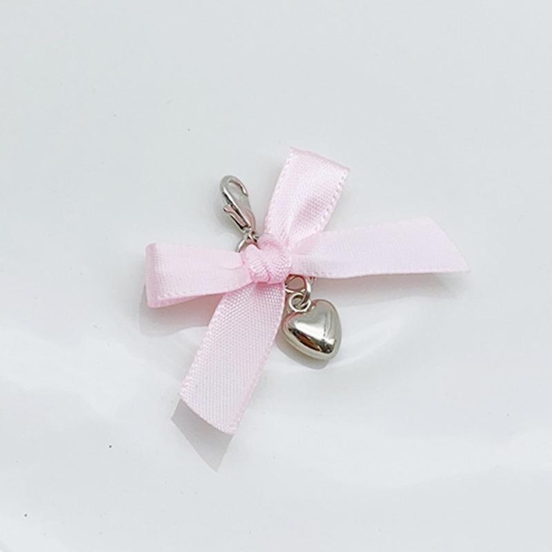 Pack of 4 Stylish Shoe Buckles Colorful Shoe Decorations Ribbon Shoes Pendant Footwear Pendant Heart Pendant for Shoe