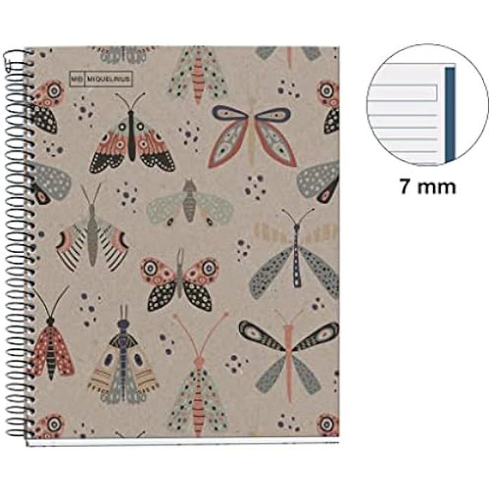 Carnet de notes - miquelrius - a5 - 100% recyclé - 80 feuilles - couverture carton recyclé