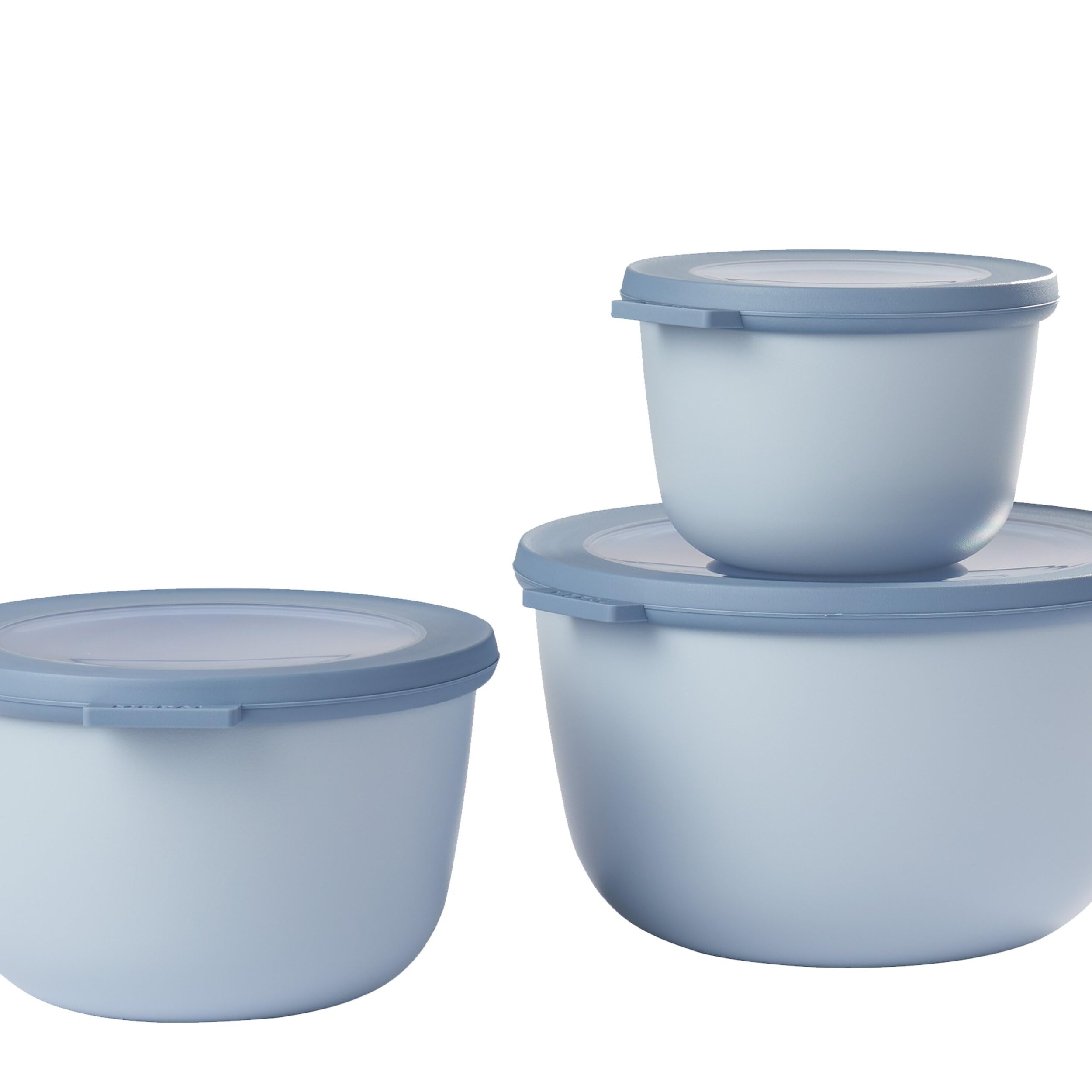 

Rosti Mepal Storage CIRQULA Nordic Set of 5703062NB Containers, High, Blue, 3,