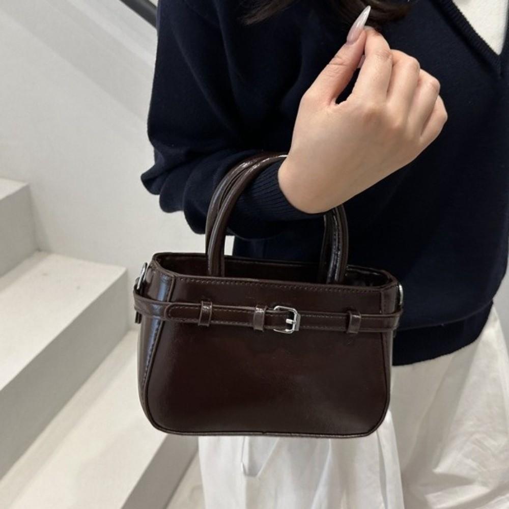 Small Size Small Square Bag PU Leather Shoulder Strap Crossbody Bag Casual Shoulder Bag For Girls