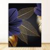 Black Golden Plant Leaf Canvas Poster Print  Abstract Wall Art Painting Nordic Living Room Decoration Picture Modern Home Decor