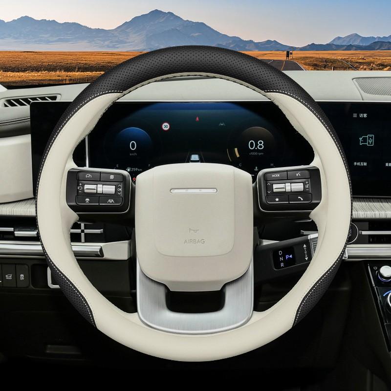 Modern 5th Gen Santa Fe Steering Wheel Cover Anti-slip Ultra-thin Custom Fit New 38cm