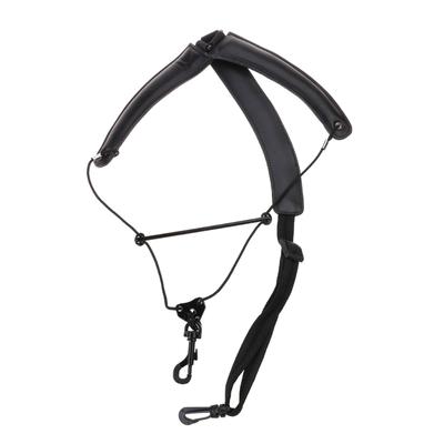 Saxofoon Harnasband, Gewatteerde Saxofoon Schouderband Borstband voor Beginners, Dubbele Schouder Saxofoonband