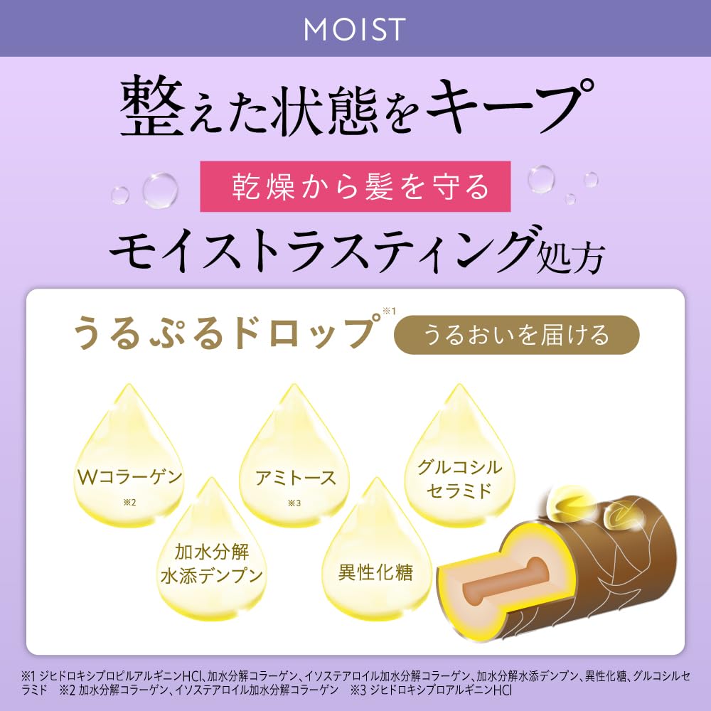 Hiritu Balance Repair Hair and Hair Milk Moist Set with PPT and Amino Cleansing Ingredients for Damage and Friction Apricot Jasmine Scented Shampoo,