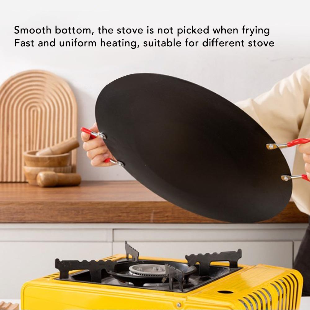 Black BBQ Griddle Non Stick Teppan Plate Indoor Outdoor Grill Pan Stovetop Cooking