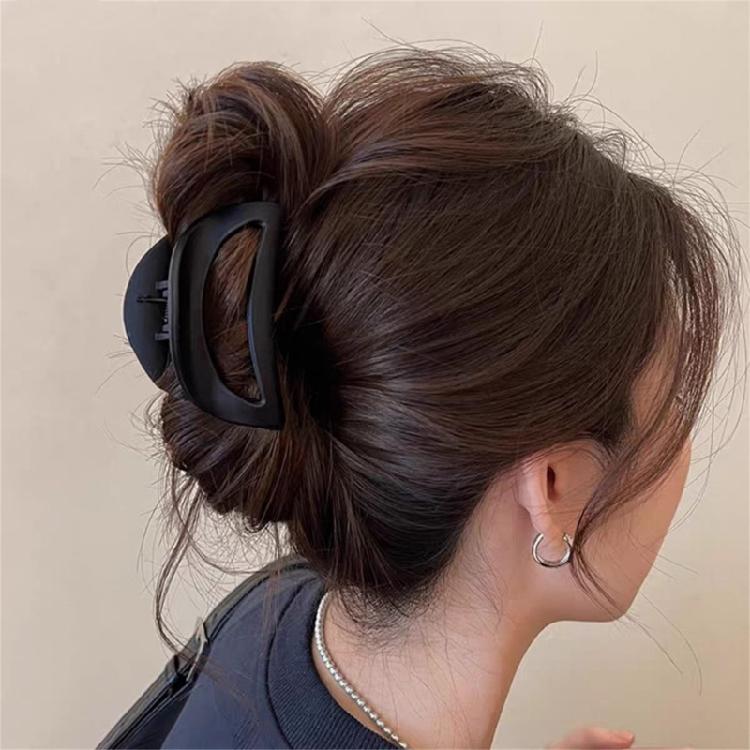 Siliconen Haarklem Clip Houdt Speldjes Hoofddeksels Veilig Vast Voor Lang Dik Haar Trendy Haaraccessoire Neutrale Kleur