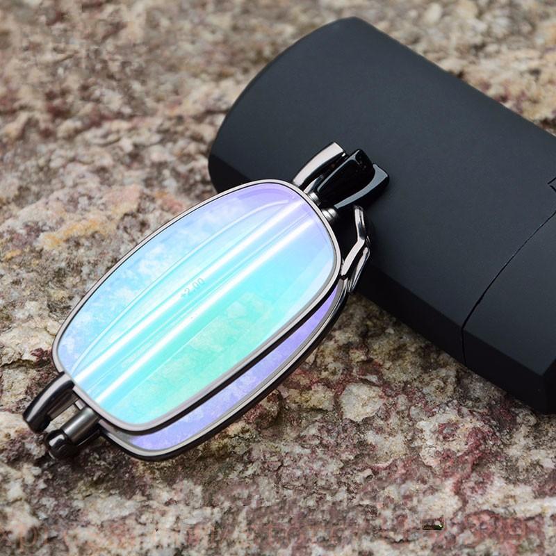 Ultra Thin Folding Reading Glasses, Portable Telescopic Arm Glasses, Men's and Women's Reading Glasses