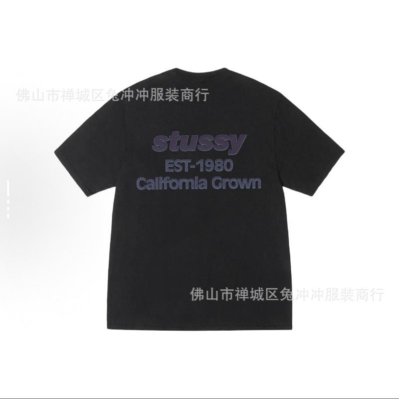 2025 new STU three standards complete spring and summer new tide brand classic cruise printed letters men and women with the same short sleeves
