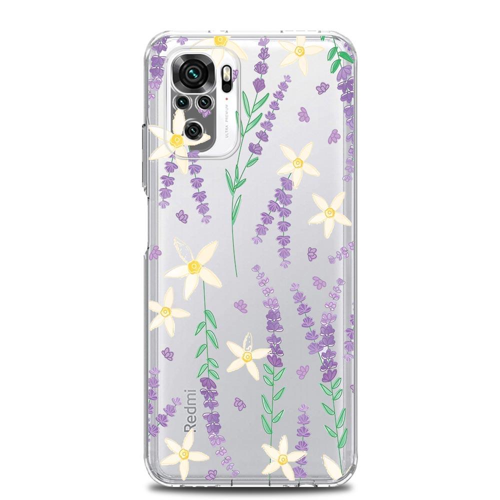 Vintage Sunflower Leaves Flower Phone Case For Xiaomi Redmi Note 12 Plus 10C 10 11 9 8 Pro 9S 7 8T 9T 9A 9C Clear Cover Bumper