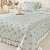 Bonenjoy Tagesdecke Gestepptes Bettlaken Einzel-/Doppelbettüberwurf Blumenmuster Matratzenschoner Weiche Laken cubrecama (Kein Kissenbezug)