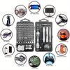115-in-1 Magnetic Screwdriver Set, High Hardness Multifunctional Repair Tool Kit with Special-Shaped Bits for Phone/PC