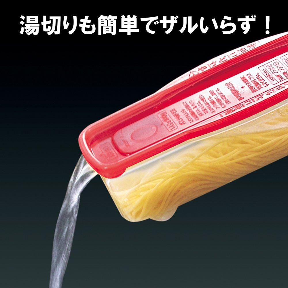 Fudo Giken Microwave Pasta Pasta F2582 (with Gauge), Pink,