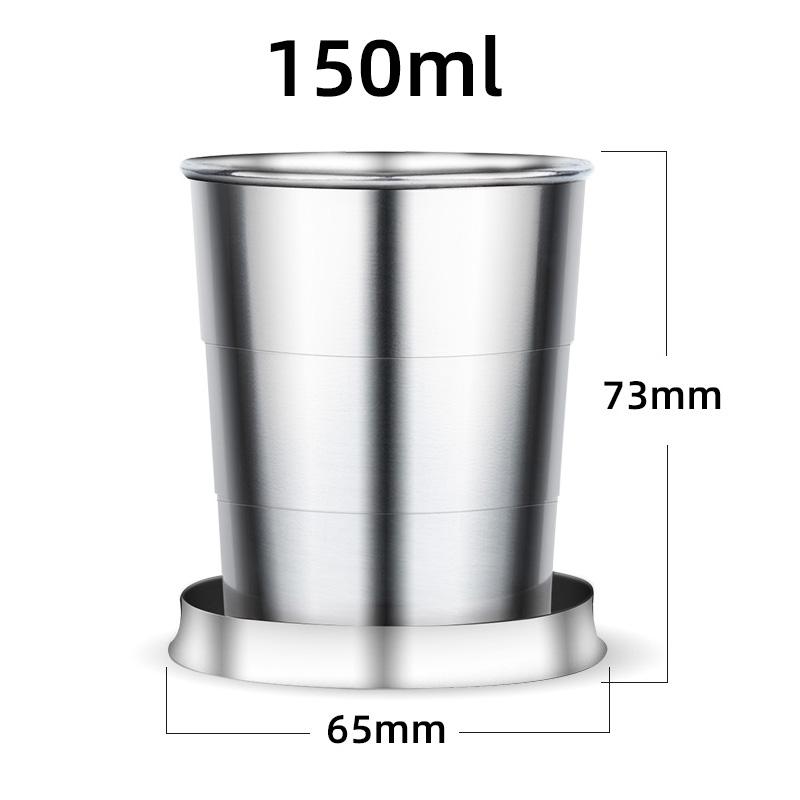 

GIANXI Outdoor Travel 304 нержавеющая сталь складная чашка портативная выдвижная чашка для воды кофейная чашка креативная чашка для воды чашка для напитков