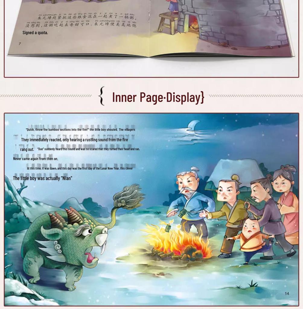 Set of 10 Picture Books: Chinese Traditional Festival Stories for Kindergarten