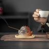 Pufferfish Incense Stick Holder Resin Globefish Tea Pet Figurine Incense Burner Home Office Tea Room Table Decoration Ornament