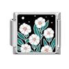 Summer Colorful Flowers Sweet Daisy Rose Tulip Italian Charm Links Fit 9mm Bracelet Stainless Steel Women DIY Making Gifts