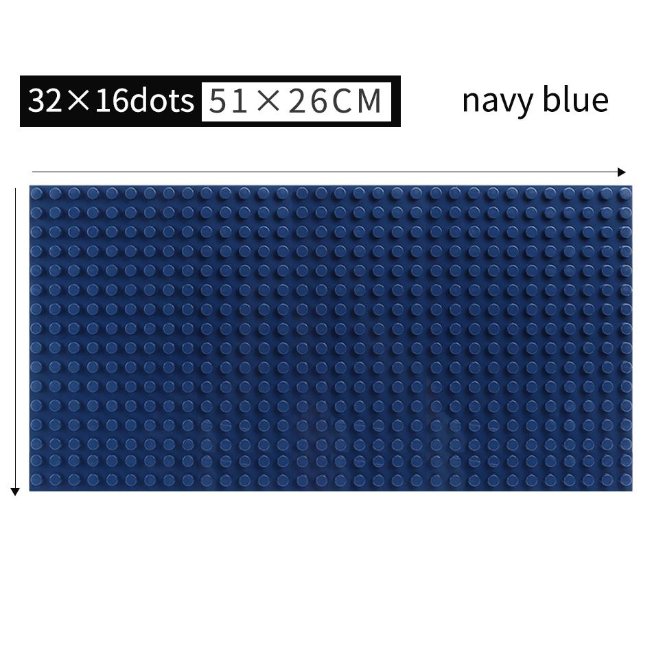 7-farbige kompatible große Ziegel-Grundplatte DIY große Baustein-Grundplatte Brett Stadtbauspielzeug für Kinder