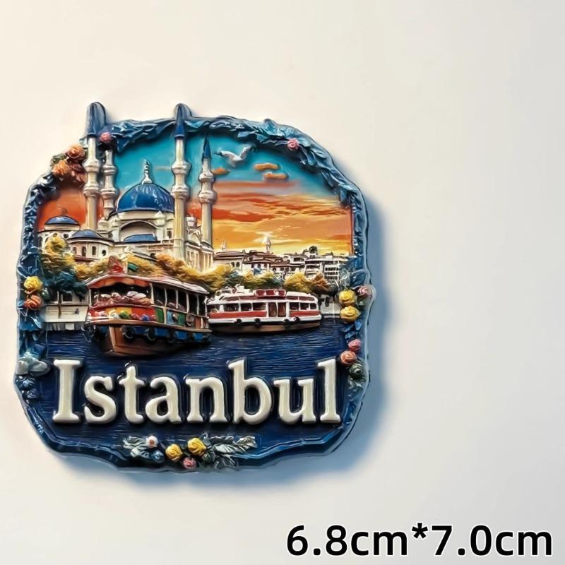 Turkey Travelling Souvenirs Kemer Fridge Magnets Cappadocia Hot Air Balloon Antalya Fridge Stickers Wedding Gifts Home Decor