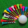10Pcs Golf Ball Tee Striped Low-Resistance Tip Increase Flight Distance Stabilize Practice Training Golf Ball Holder Golf Training