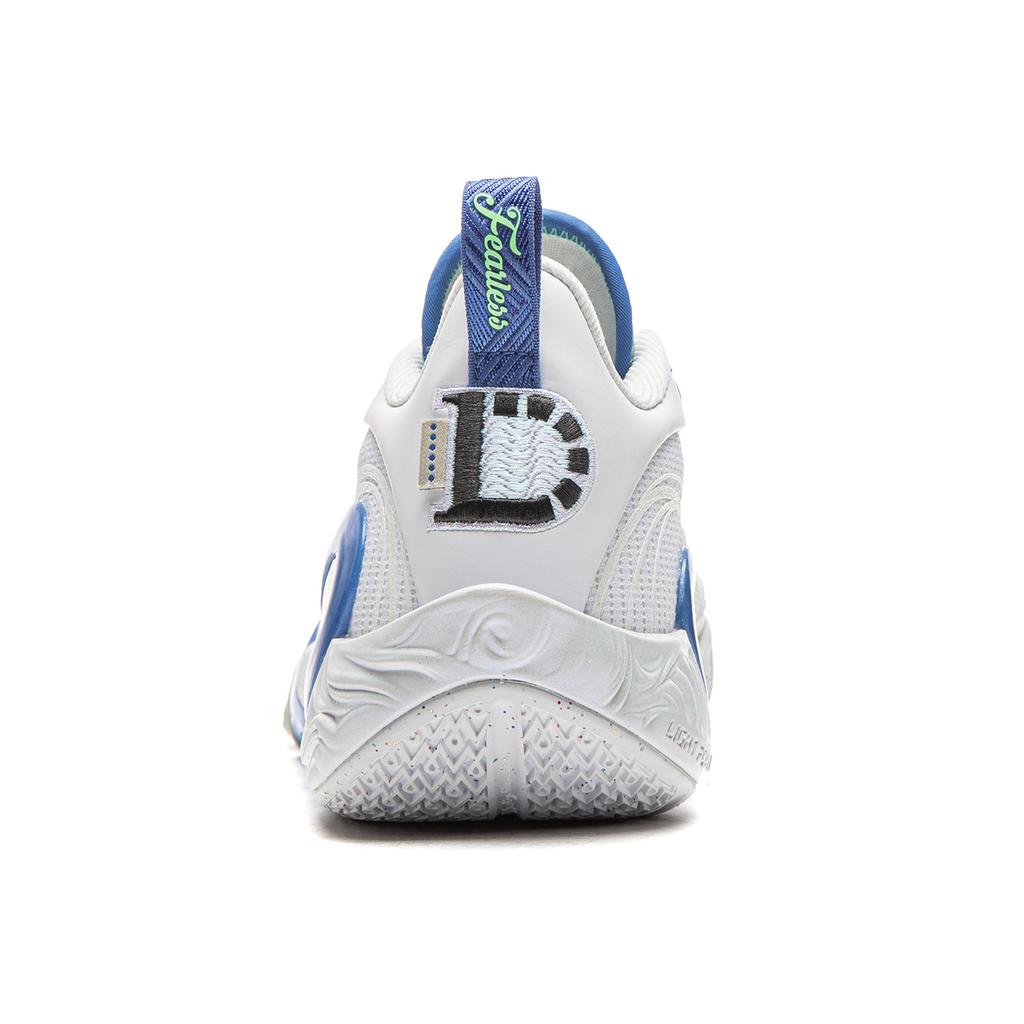 Li Ning DLO1 Tlumení Protiskluzové Odolné proti oděru Odrazový Grip Nízké Basketbalové boty Pánské Standardní Bílá ABPV009-1