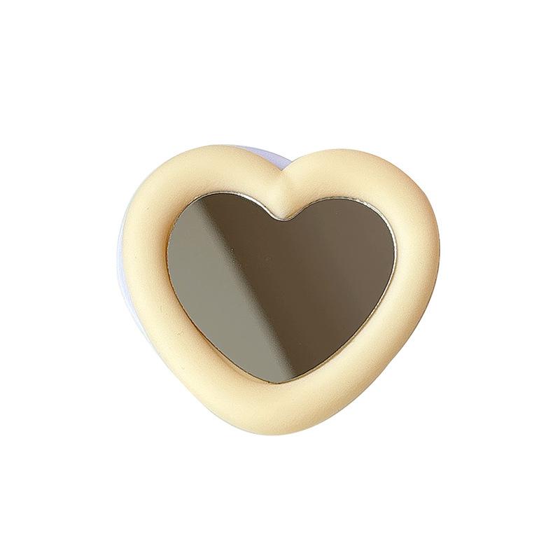 Silicone Love Mirror Solid Color Mobile Phone Airbag Bracket Folding Retractable Lazy Desktop Support Frame