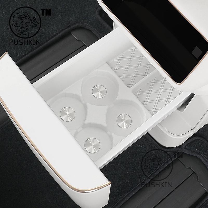 For Lynk & Co 900 2025 2026 Car Silicone Refrigerator Storage Box Restyling Tray Interior Storage Decoration Accessories
