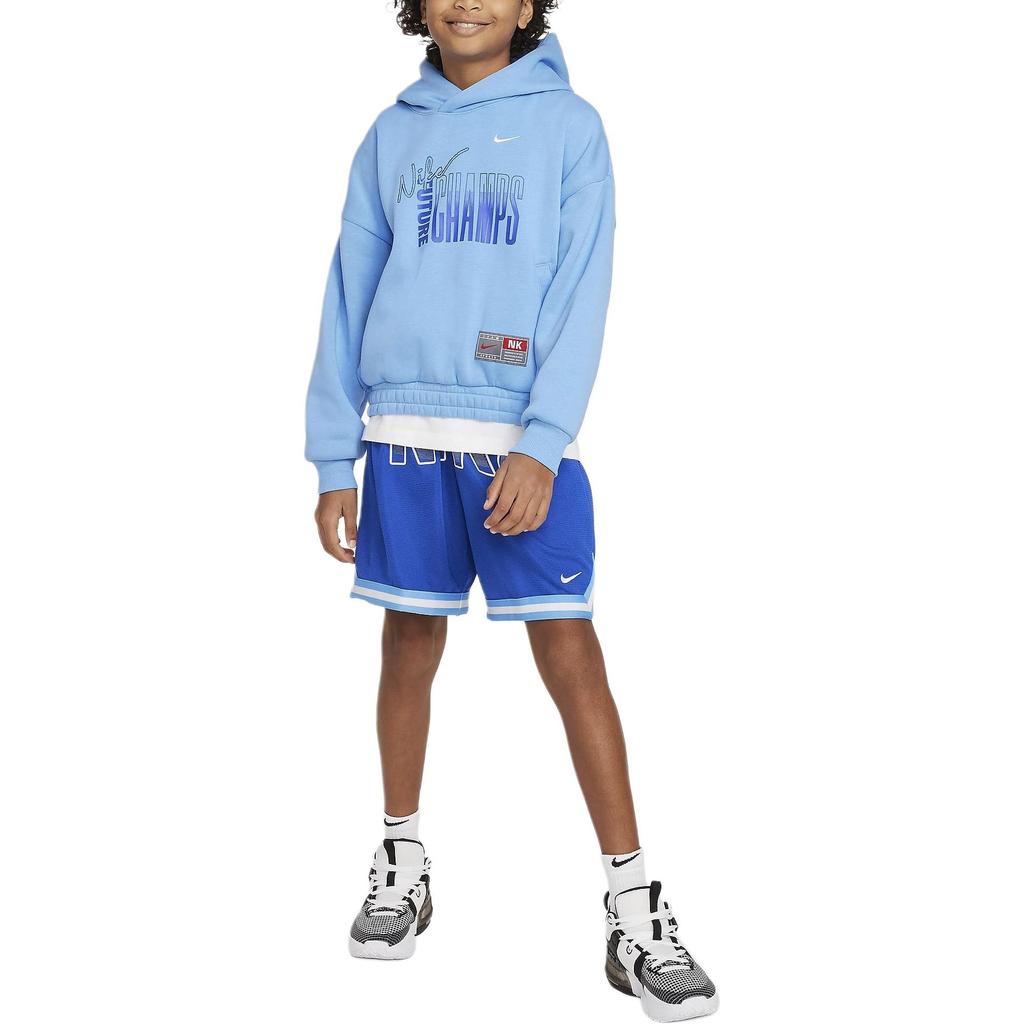 Nike Kids' Apparel Pullover Fleece Hoodie Sweatshirt Blue Kids' FN8355-412