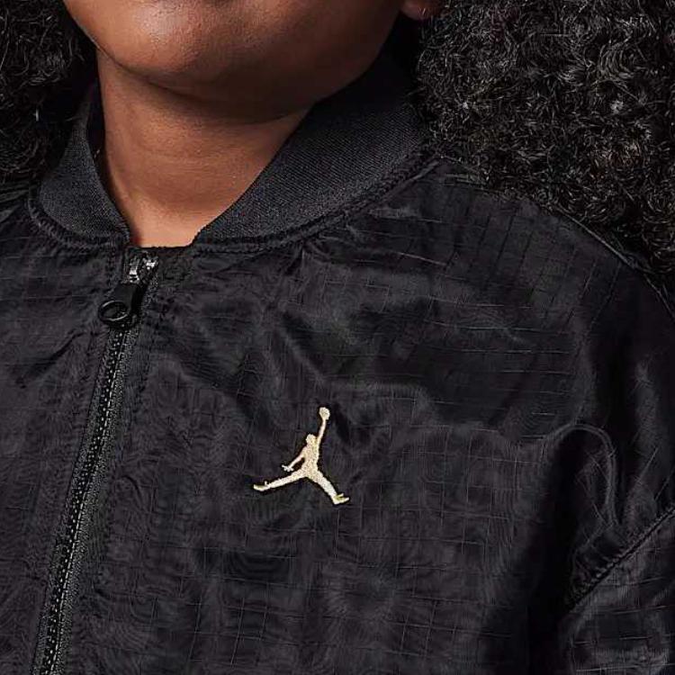 Jordan Jacket New Year Transformation Series Warm Comfortable Subtle Casual Long Sleeve Kids Jackets Black IB7630-010