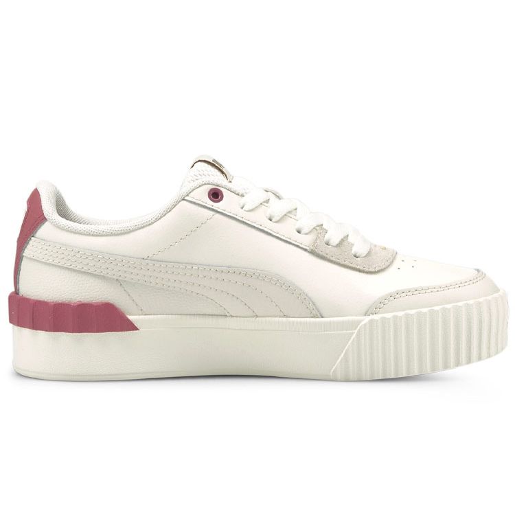Puma Carina Lift Leather Comfortable Simple Durable Lightweight Breathable Low-Top Sneakers Women Sneakers Ivory 373031-12