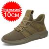 Fashion Men's Elevator Shoes Height Increase Sneakers Shoes for Men 10cm Sports Casual Shoes Invisible Inner Heightening 8cm Black Shoes
