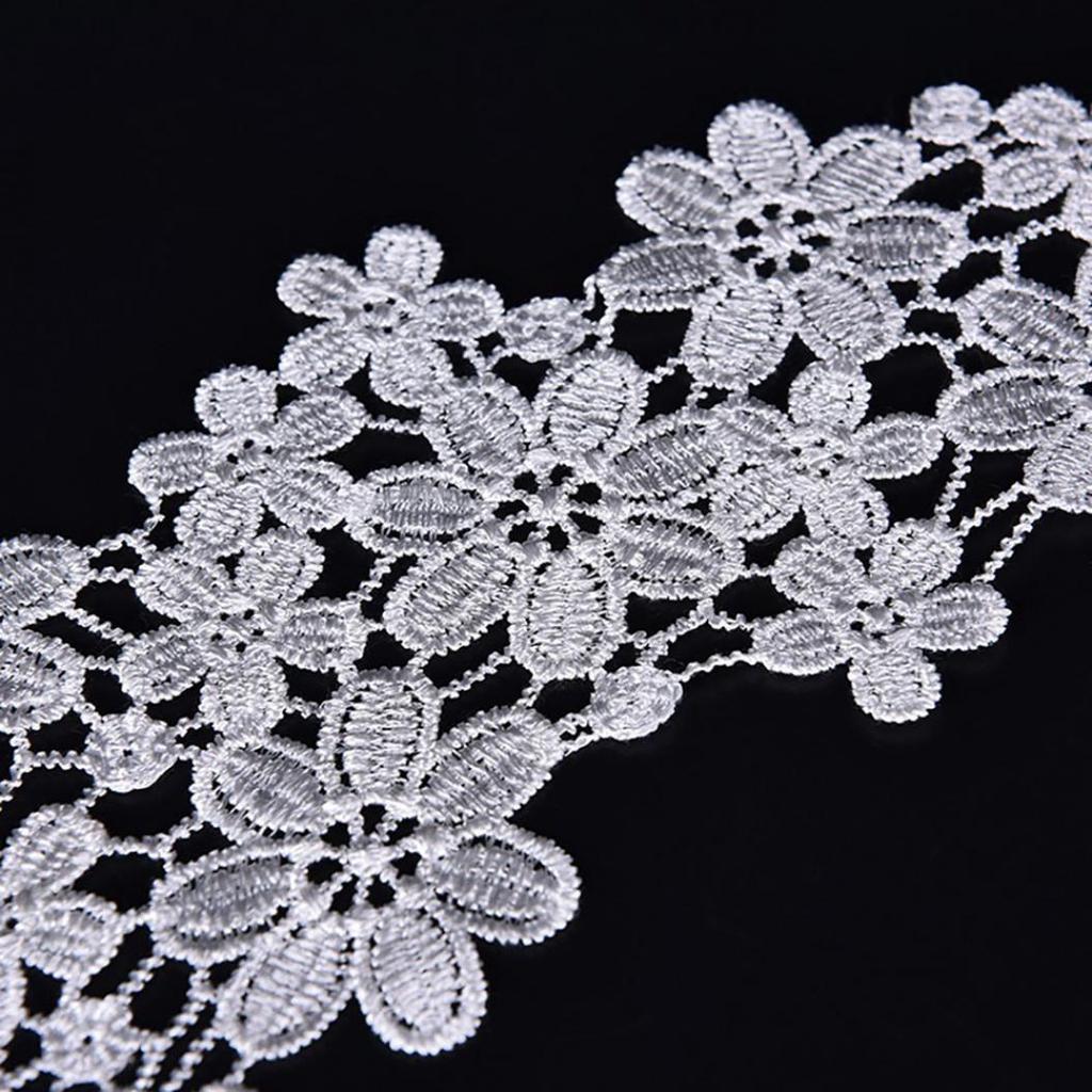 Bröllopsblomma Tygnacklinje Halsband Syhantverk Applikation Trim