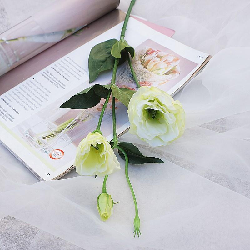 3 Branches 70cm Artificial Flower Trigeminal Eustoma Plants Room Home Decoration Fake Floral Wedding Photo Props Gifts