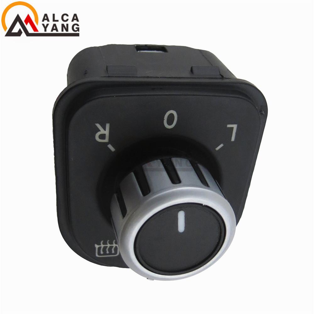 New Chrome Power Side Mirror Adjust Switch Knob Fit Jetta MK5 Golf MK5 MK6 Rabbit Eos Passat B6 3C Tiguan