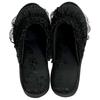 Vivienne Frill Lace Size M Room Beauty Nail (Vivienne) [Leg-Lengthening Slippers, Black, (23cm)] Shoes, Salon, Salon, 71043SP-BK