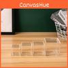 Modern Minimalist Clear Plastic Organizer Container With Lid For Stationery Toys Medicine