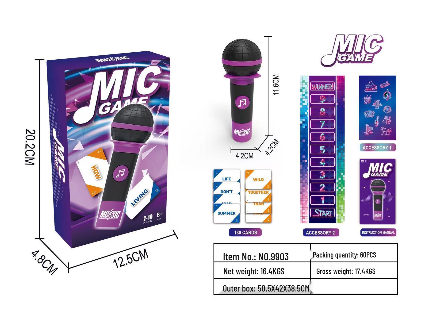 Игра для вечеринки LuckyEgg Karaoke: Хватай микрофон и пой Настольная игра