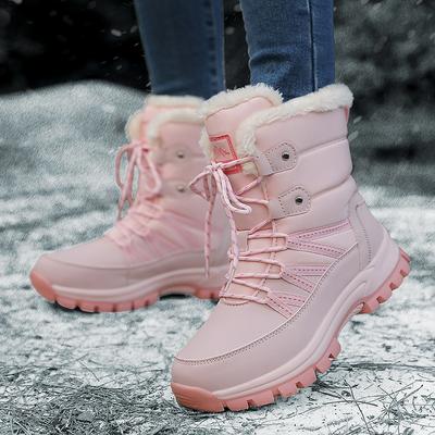 New Snow Boots Women's Winter Cotton Shoes Cold-resistant Cotton Boots Plush Warm Shoes Wear-resistant Sports Outdoor