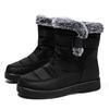 Lucyever Non Slip Waterproof Snow Boots for Women Faux Fur Keep Warm Ankle Boots Woman Short Plush Platform Winter Botas Mujer