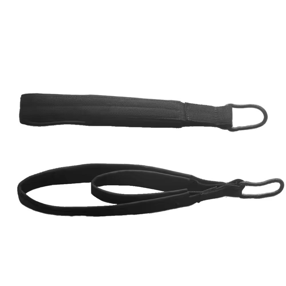 Durable Fitness Exercise Rope Home Gym Yoga Workout Pilates Reformer Accessory Double Ring Hand Straps Pilates Double Loop Straps чёрный