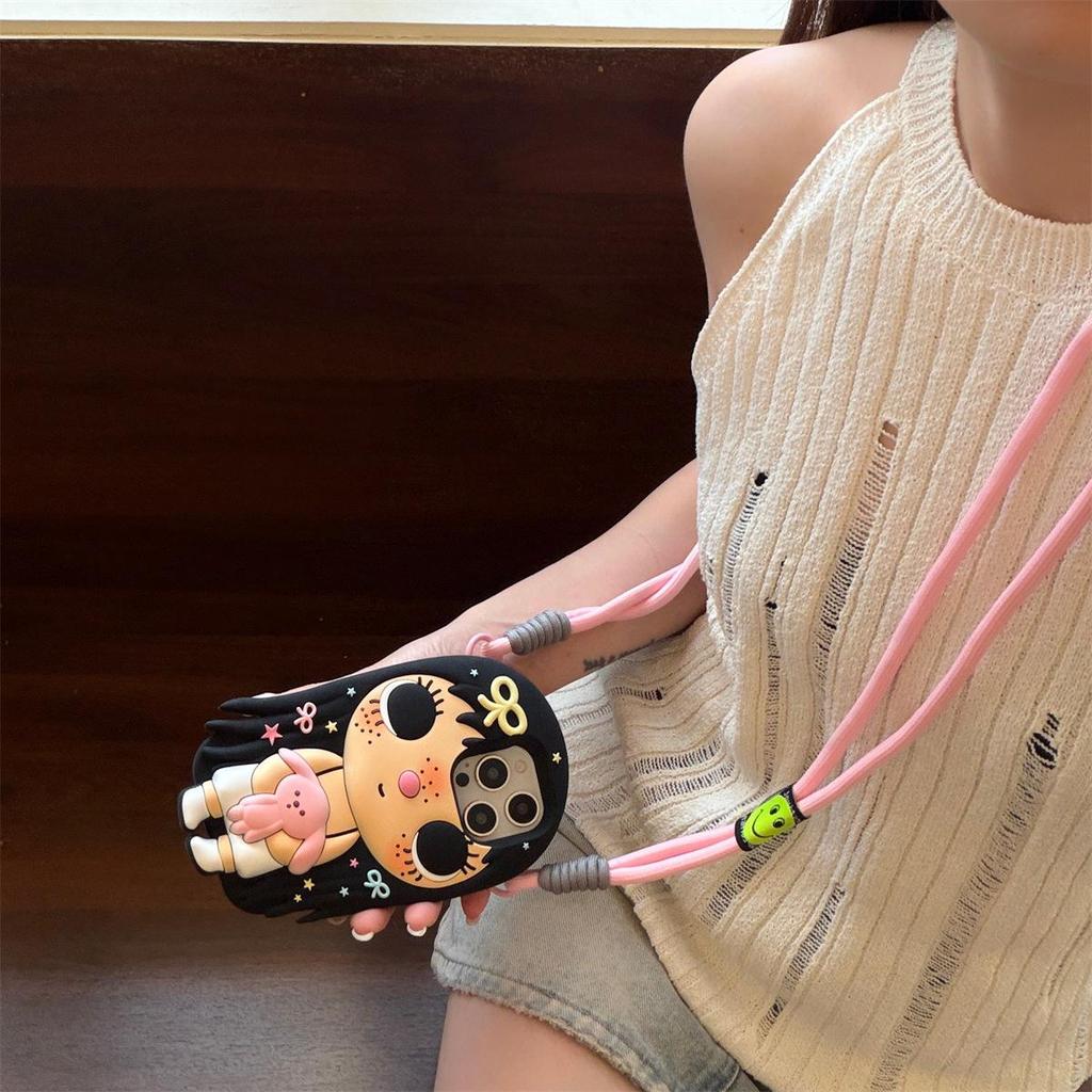 3D Cartoon Jade Anti-Fall Case for iPhone 14/13/12/11/Pro Max