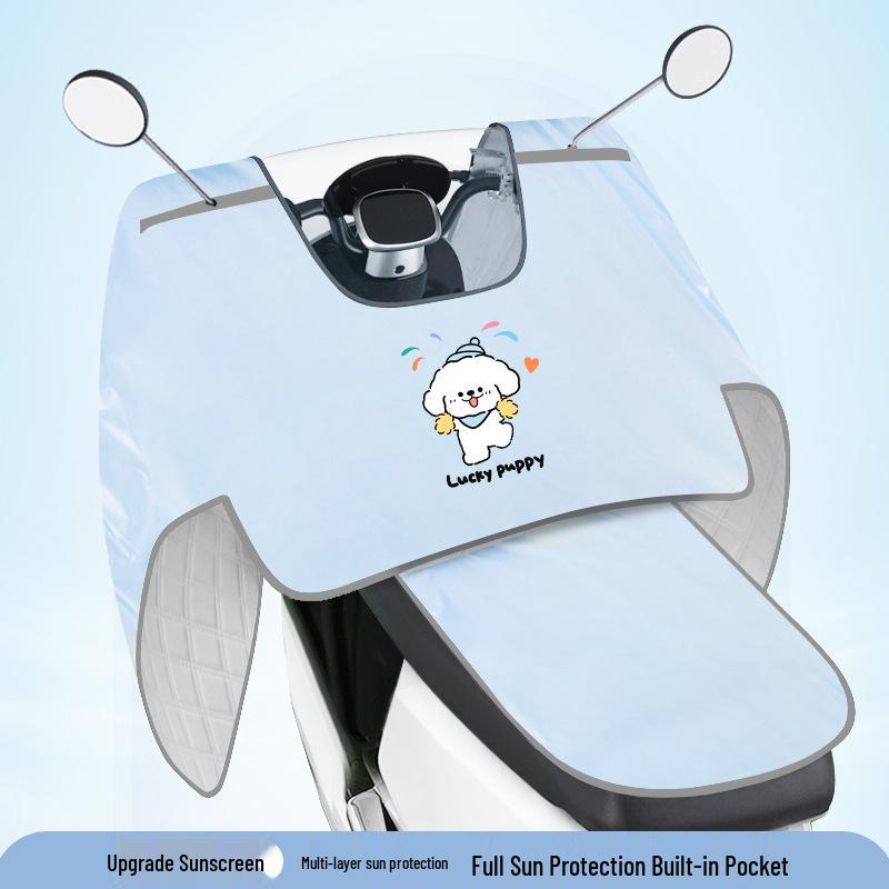 Electric Motorcycle Windproof Waterproof Sunshade Cover