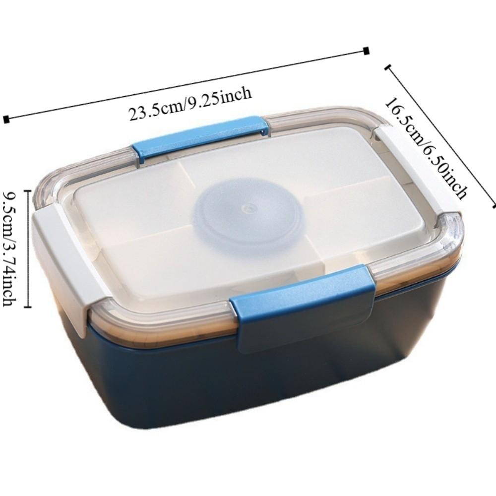 Leak Proof Lunch Box 2000ML Salad Box Tableware Food Storage Container  Microwave Safe