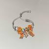Verstellbares Edelstahl-Charme-Armband mit Winnie Puuh und Zeichentrickfiguren für Damen und Herren