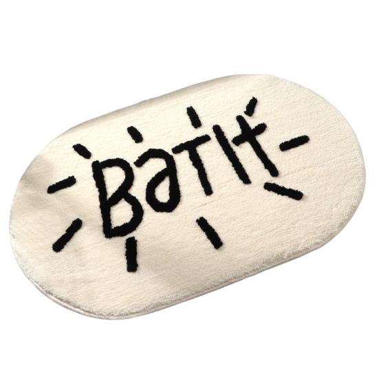 

Напольный коврик, пушистый абсорбент, имитация кашемира, прочный напольный коврик для ванной комнаты, коврик для праздника, украшение для дома 40x60cm белый