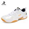Youth Professional Sports Tennis Shoes, Tug-of-war Non-slip Shoes White Badminton Shoes for Men and Women, Shock-absorbing
