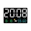 Large Screen Multi-Functional Weather Clock with Barometric Pressure, Temperature, and Humidity Sensor